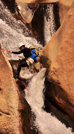 Judit at the fourth teacup waterfall