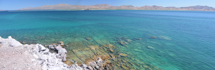 San José Island from San Francisquito Island