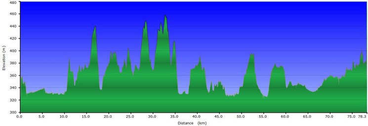 Profile from Queenstown to Sylvan campground