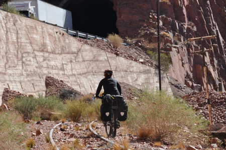 Judit bypassing a tunnel