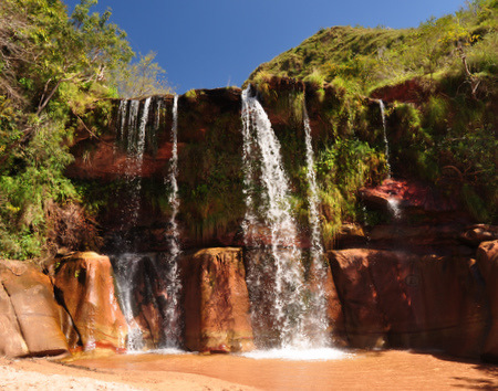 Tercera cascada en La Cueva