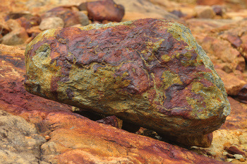 Multicolor rock