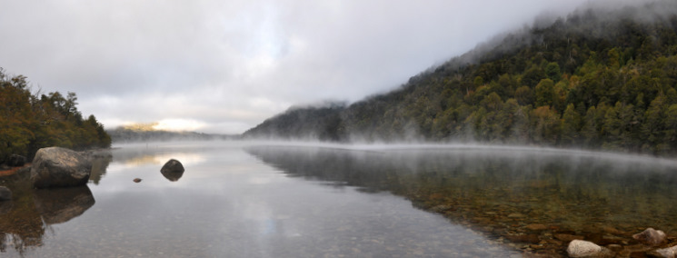 Mist over Lake Hermoso