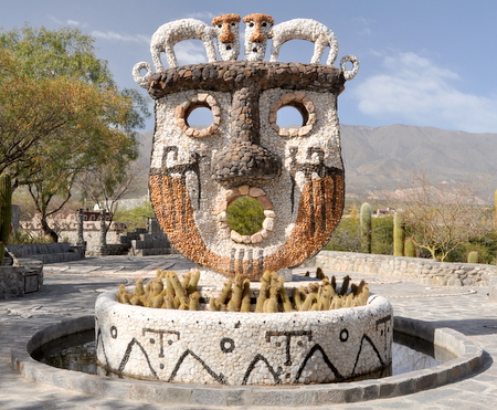 Face looking at sunset (Pachamama Museum in Amaicha)