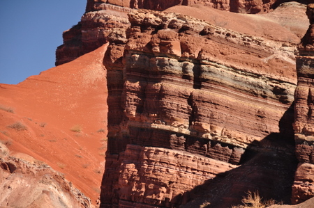 Multilayer strata at La Quebrada de las Conchas