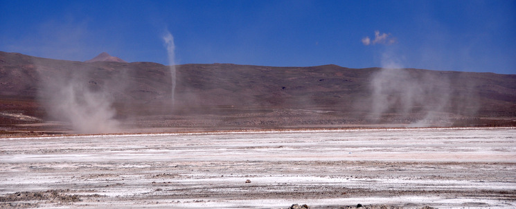 Tornados at el Salar de Chiguana